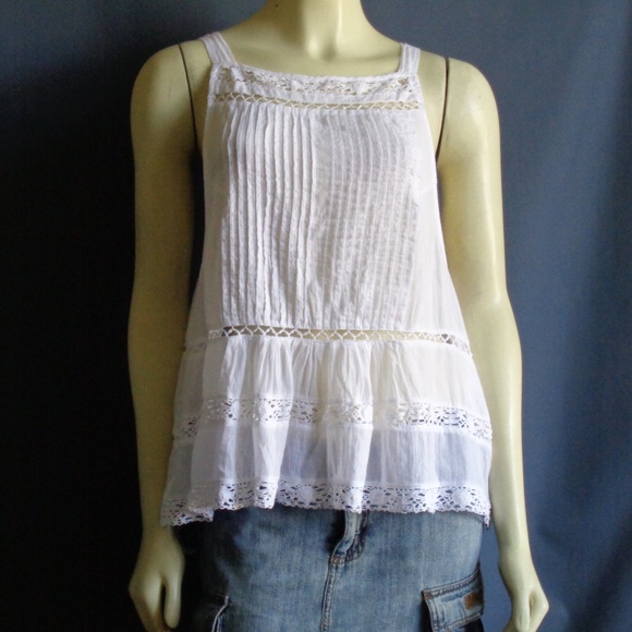 Free People Tops - Free People New Constant Crush White Tank Top L